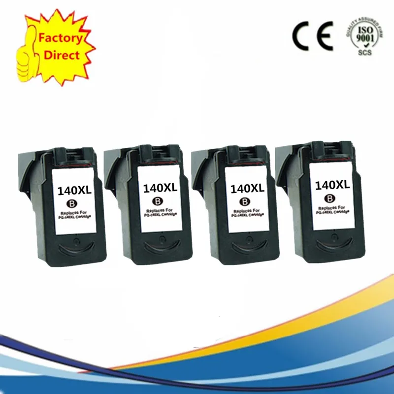 PG-140 PG140 PG 140 CL-141 CL141 CL 141 картриджи с чернилами восстановленные Pixma MG2580 MG2400 MG2500 IP2880 MG-2580 - Цвет: 4BK