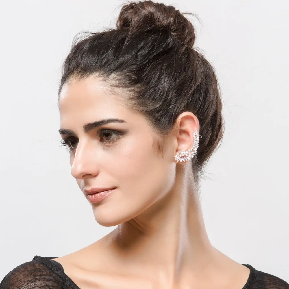 Женские серьги с крыльями ангела HIBRIDE модные украшения для свадьбы подарки на