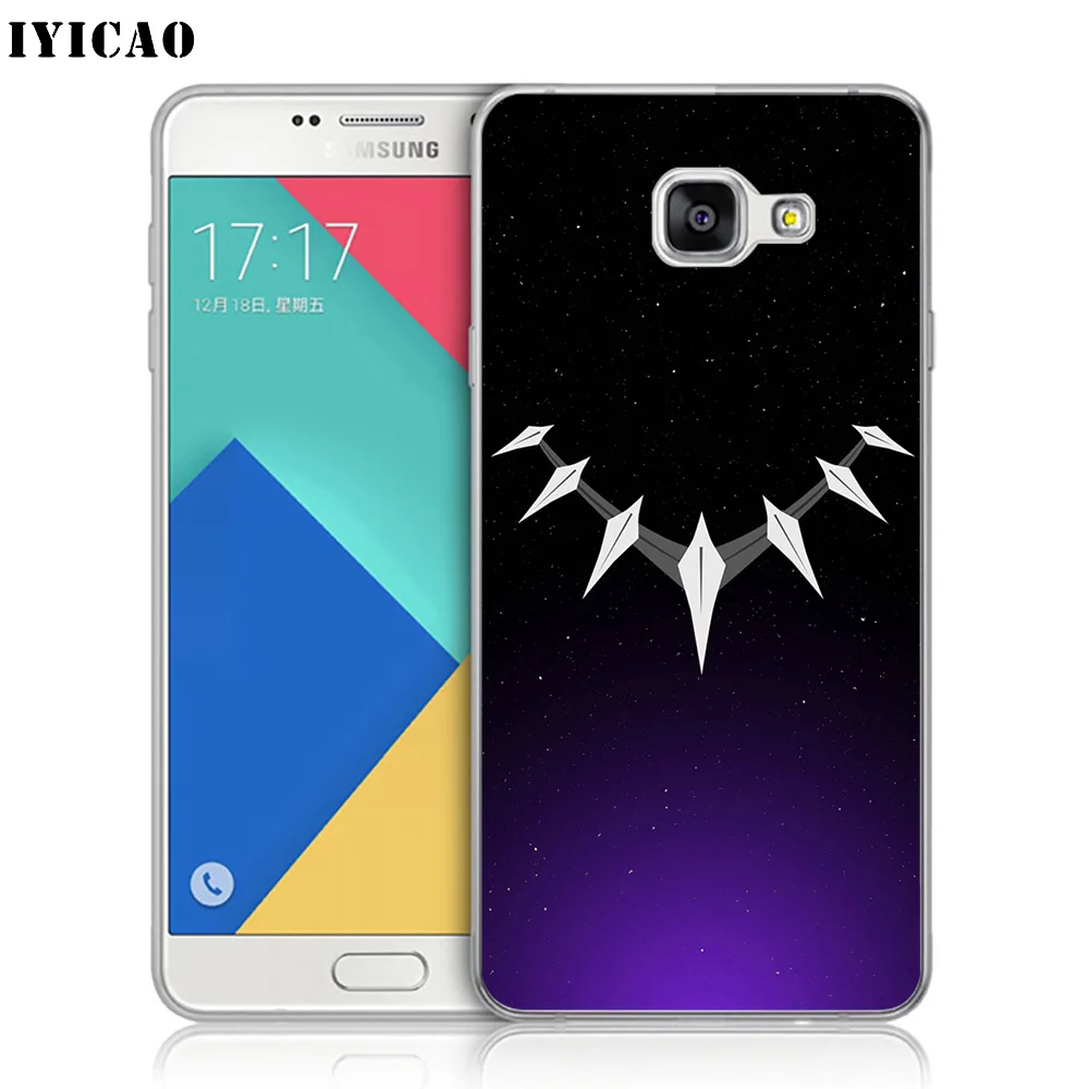 IYICAO черный пантера Marvel Фильм Мягкий силиконовый чехол для телефона Samsung A10 A30 A40 A50
