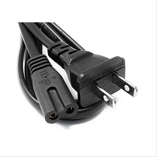 Американский стандарт 2 зубчатый шнур питания переменного тока кабель для