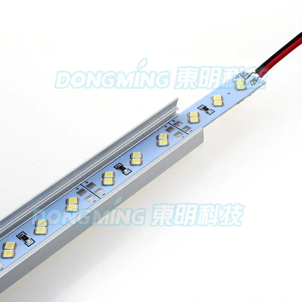 100pcs 144 led bar light 2835 hard strip U/ V groove 1m DC12V LED luces double row indoor warm/cold white | Освещение