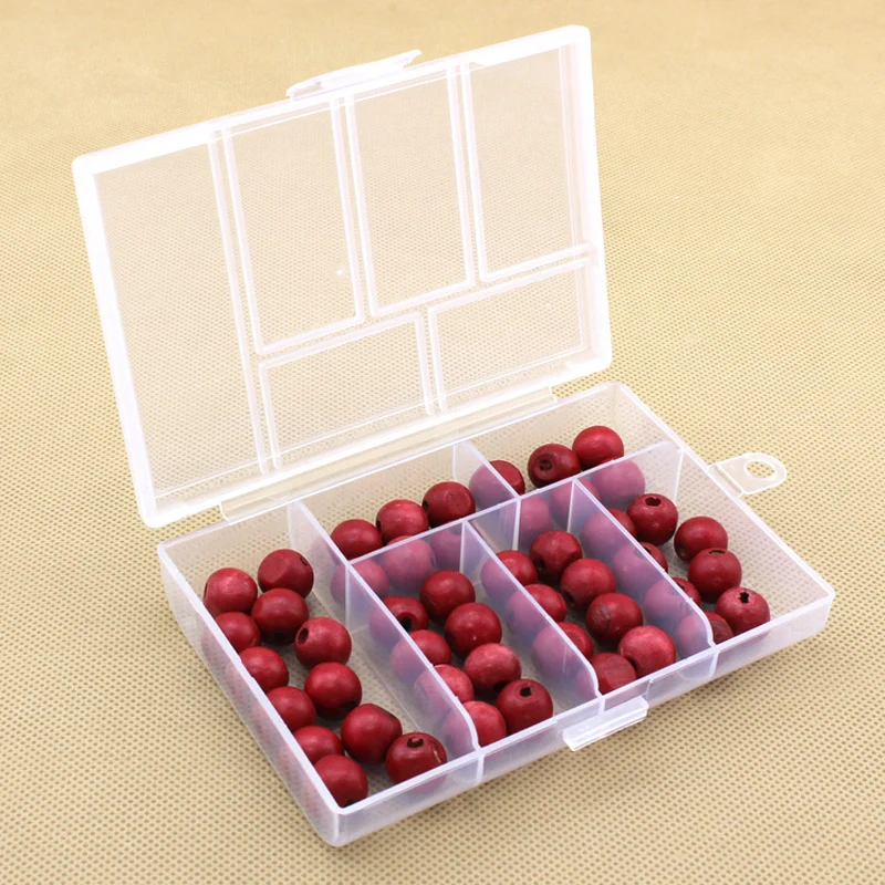 6 Grids Plastic Storage Box Small Component Sealed Holder Case Jewelry Nail Art Screw Display Organizer Sealed Storage Containze