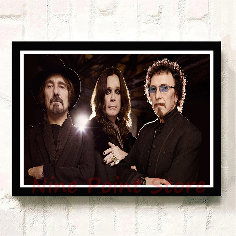 Черный Sabbath бумажный плакат с белым покрытием, украшение для домашнего интерьера, кислота, рок-музыка, плакат с рисунком, наклейки на стену, бескаркасные - Цвет: Кофе