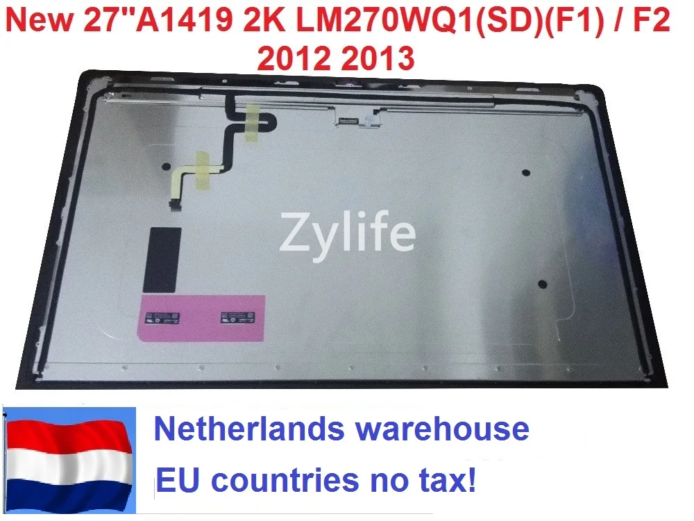 Нидерланды ЖК дисплей LM270WQ1(SD)(F1) SDF1 SD F1 Для iMac A1419 27 дюймов 2K экран со стеклом Late 2012