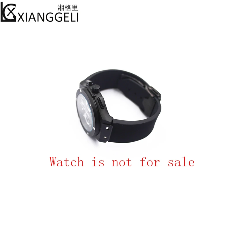 Аксессуары для часов 19 мм X 25 кожаный резиновый ремешок Hublot серии Big Bang мужские и wo