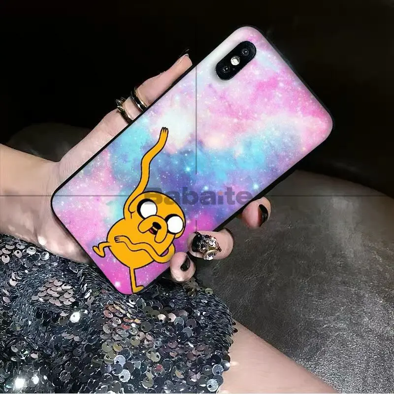 Чехол для телефона Babaite adventure time funny anime cartoon черный мягкий чехол Apple iPhone 8 7 6 6S Plus X XS