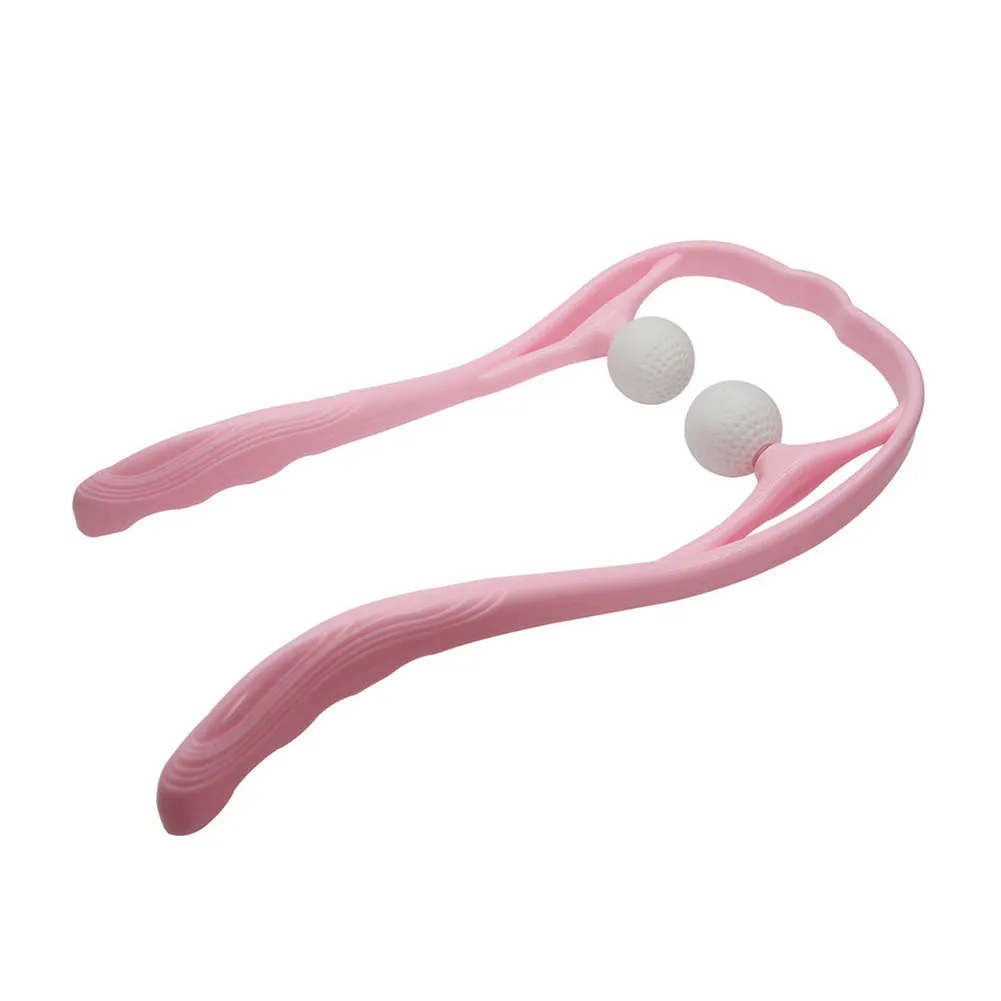 Neck Shoulder Legs Therapeutic Dual Point Trigger Self-Massage Tools RJ99 - Цвет: pink