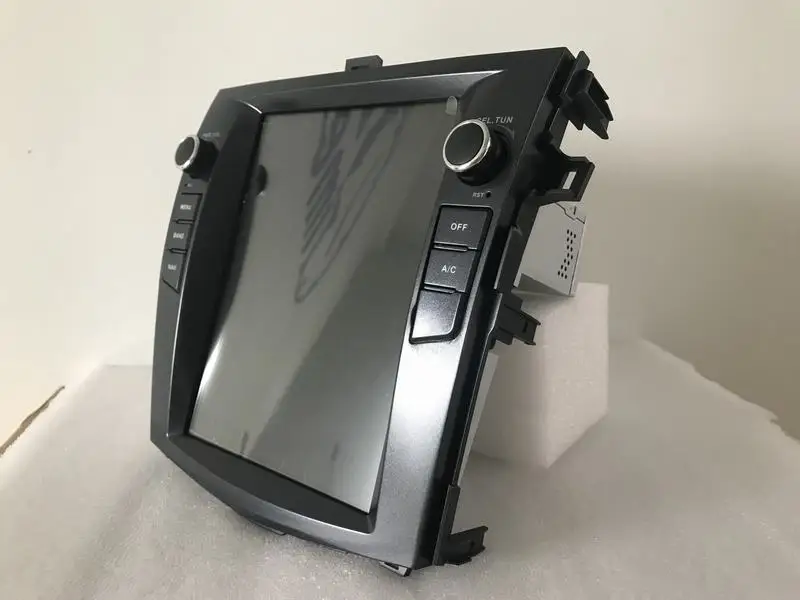 10 4 &quotTesla Android Fit TOYOTA Corolla 2007 2009 2010 2011 2012 Авто A/C автомобильный dvd-плеер навигация gps