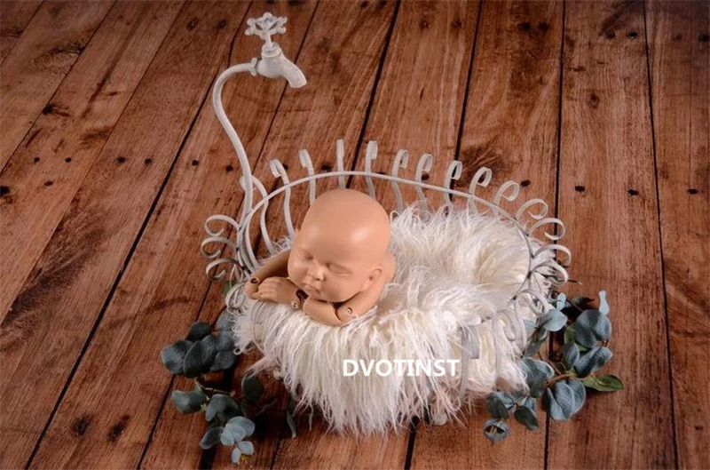 Dvotinst реквизит для фотосъемки новорожденных детей железная Ванна ведро