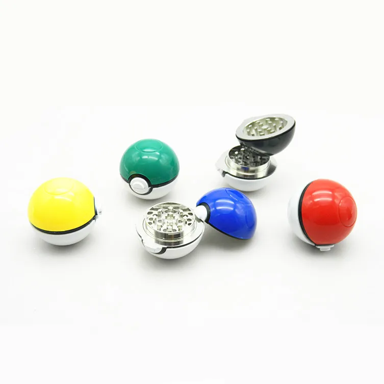5 шт./лот 3 слоя Pokeball курительная дробилка Poke Mon Ball цветов цинковый сплав пряный