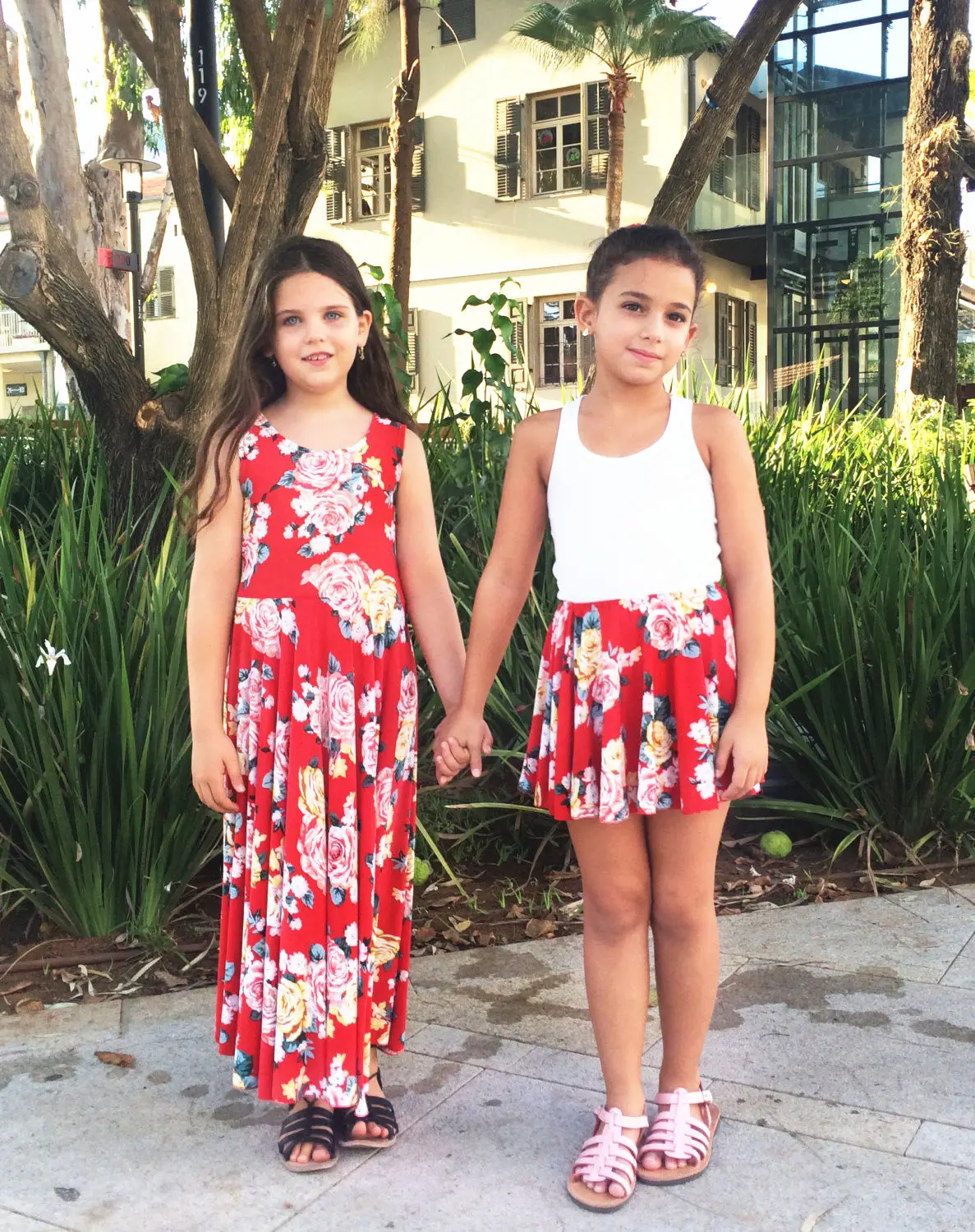 2017 Summer Mother and Daughter Dress Family Match Clothes Women Floral Skirt Toddler Kids Outfits Sundress | Мать и ребенок