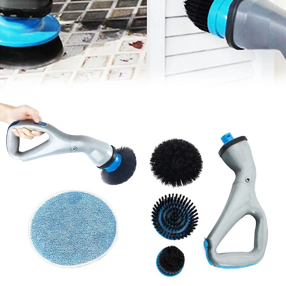 4 шт. Беспроводная электрическая щетка для чистки мышц урагана с насадками щеткой