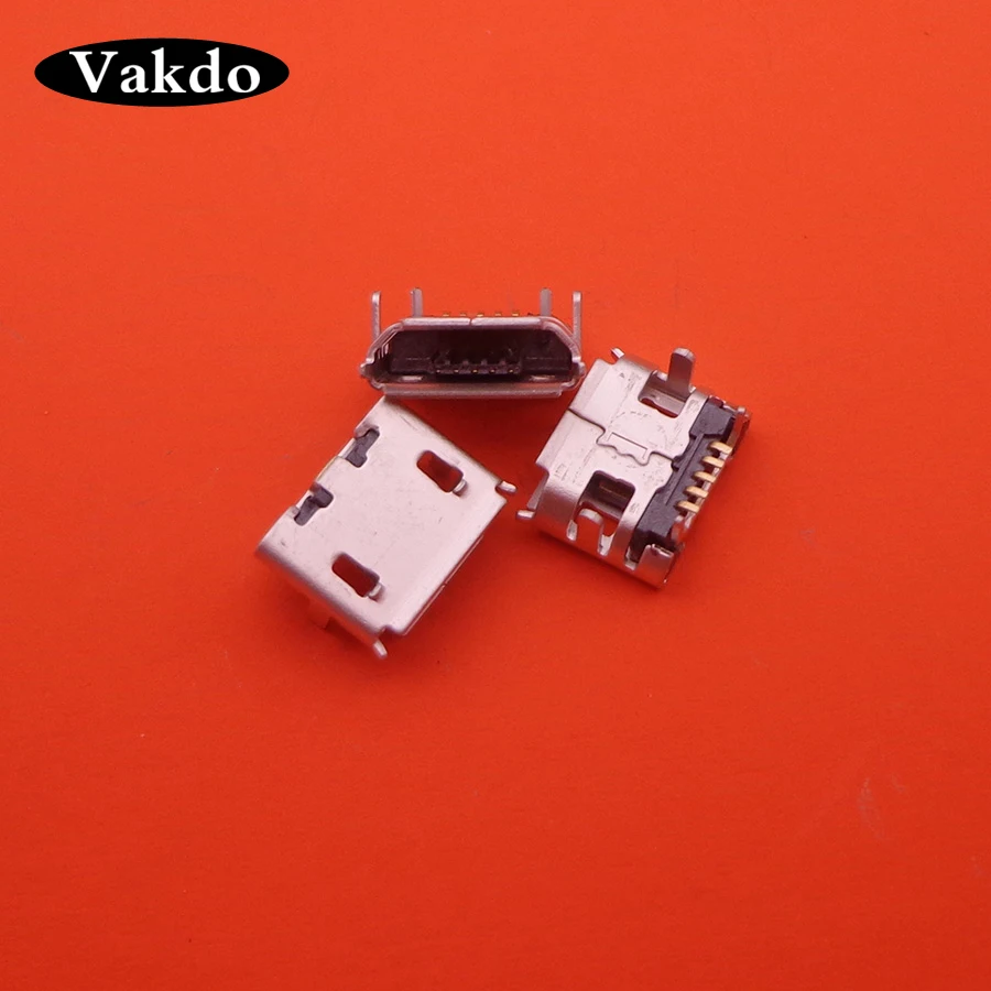 

100pcs/lot mini Micro USB charging port jack connector socket dock plug power For Blackberry 8520 for Lenovo IdeaTab A2109 U018