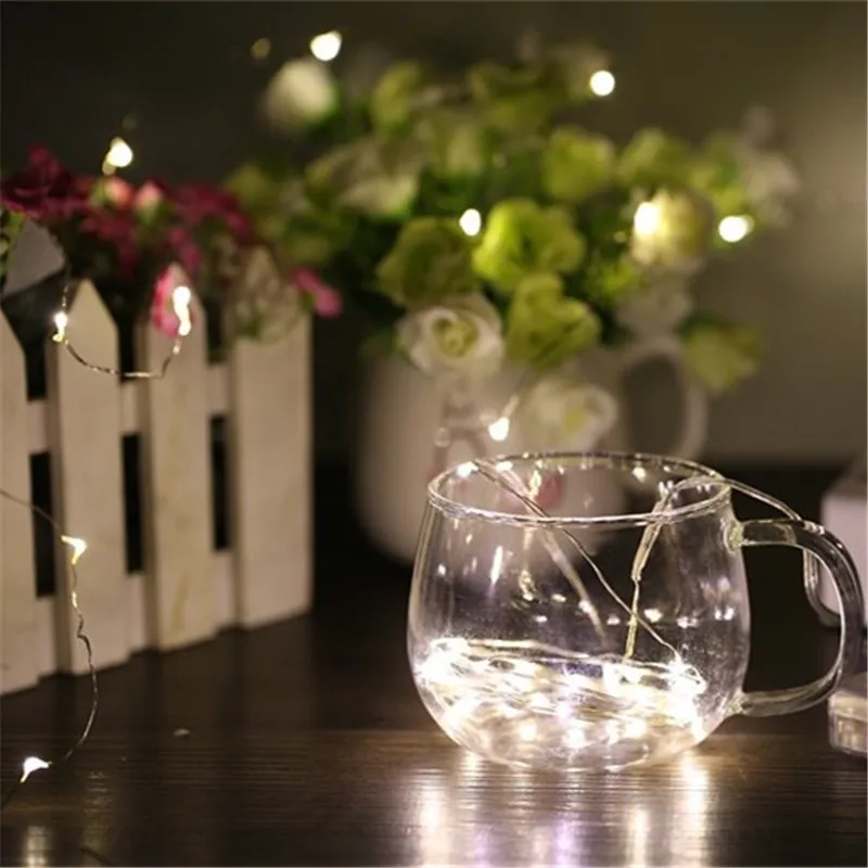 

JUNJUE Copper Wire String Lights LED Starry Fairy Light For Christmas Festival Wedding Party Holiday Garden Outdoor Decoration