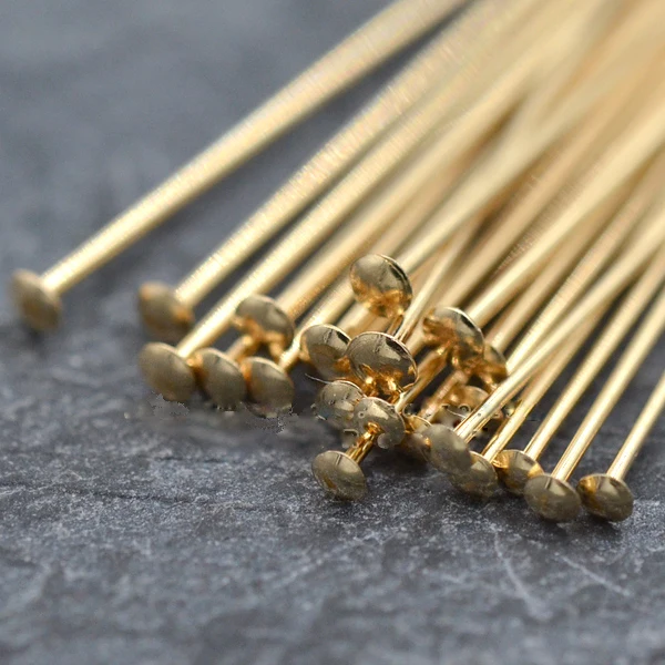 PINJEAS ручная работа 14k позолоченная Высококачественная T Игла DIY Ювелирная