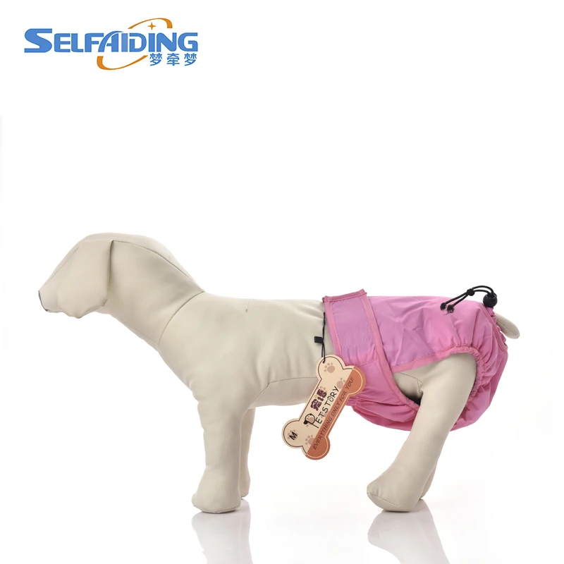 

Подгузники для собак женские с крючком и петлей, Моющиеся Многоразовые гигиенические Трусики для маленьких и больших собак