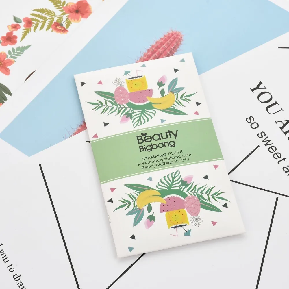 BeautyBigBang 6*12 см штамповка для ногтей торт десерт шаблон штамп трафареты переноса