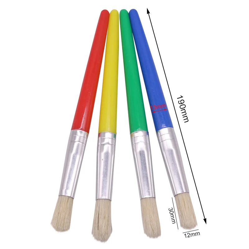 1 set 4 pcs Линия тонкой профессионального рисования гуашью кисти для рисования маслом разных Форма круглым заостренным кончиком волос Краски ing кисти комплект, принадлежности для живописи - Цвет: 1 set 4 pcs