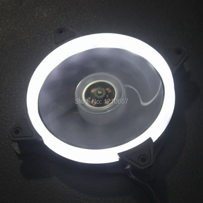10 шт. в партии Белое светодиодное кольцо DC 12V 120mm X 25MM 12cm PC CPU компьютер Корпус