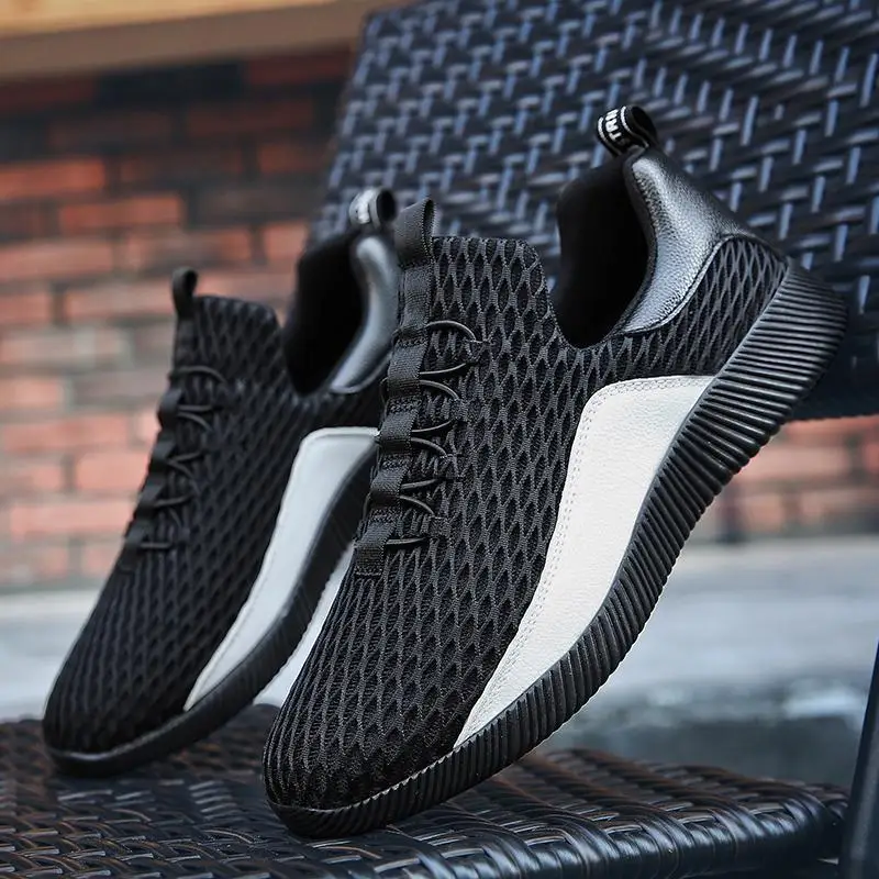 2019 New Men Shoes Breathable Mesh Casual Sneakers Black Male Lace Up Tenis Feminino Zapatos | Обувь