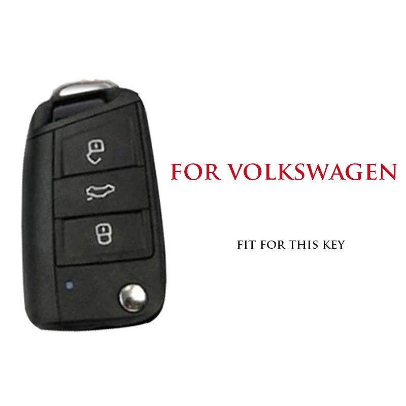 Новый кожаный чехол для автомобильных ключей + брелок VW Volkswagen Golf 7 mk7 Skoda Octavia A7