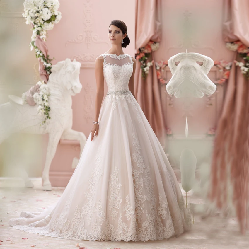 Jupon de mariage Fashion Wedding Gowns Plus Size Princess Bride Dress Vintage Lace Dresses Vestido noiva Trouwjurk | Свадьбы и
