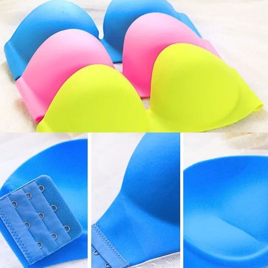Free shipping wholesale full size one-piece colorful push up seamless strapless backless brassiere 30 pcs/lot 166 usd