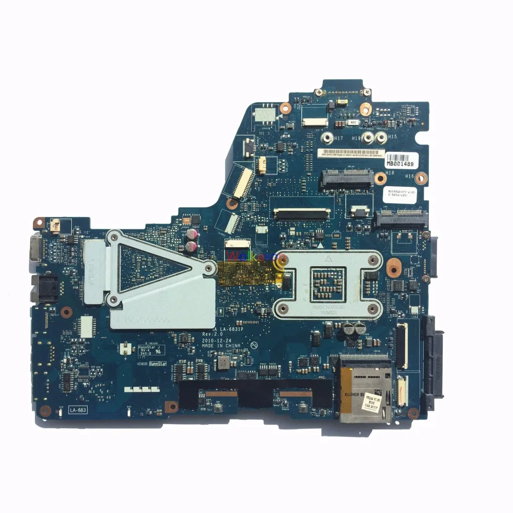 SHELI для ноутбука Toshiba Satellite P750 P755 материнская плата K000121880 PHQAA LA-6831P HM65 W/GT540M 2 Гб GPU DDR3