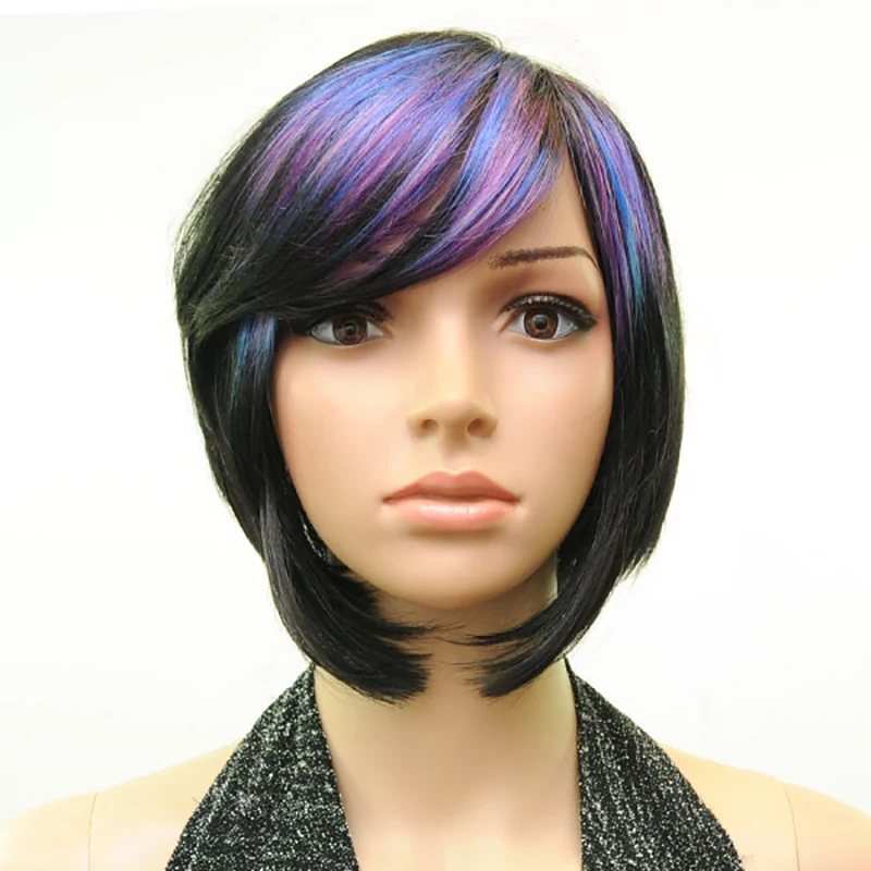 HAIRJOY, Женский синтетический парик для волос, 3 цвета, много цветов, короткие прямые парики, Термостойкое волокно, доступно 10 цветов