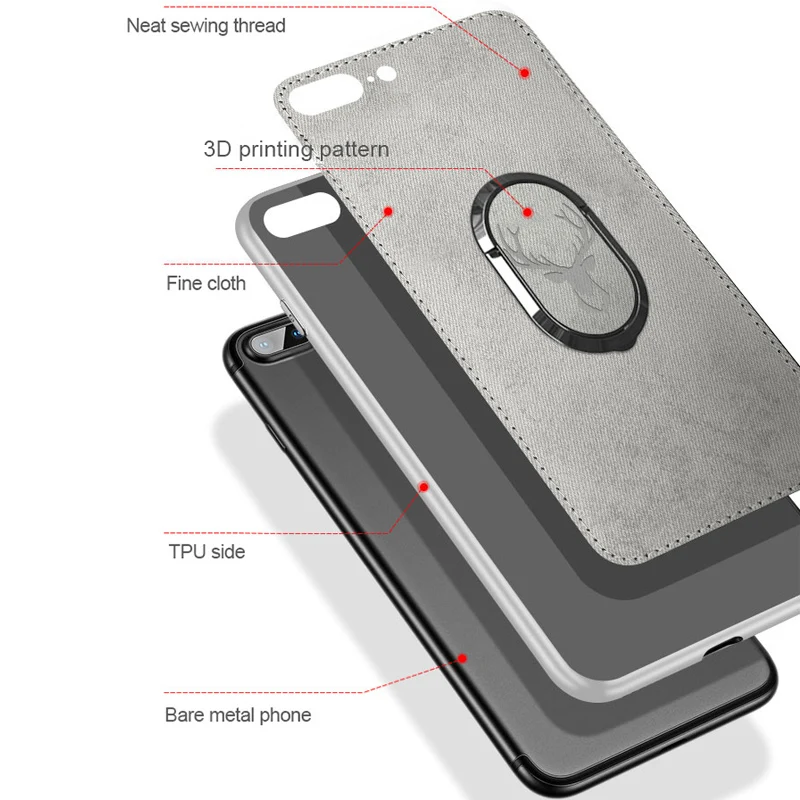 Чехол для телефона с магнитной пряжкой и кольцом iphone 11 Pro Promax Xsmax Xr Xs X 8 7 6s 6 Plus