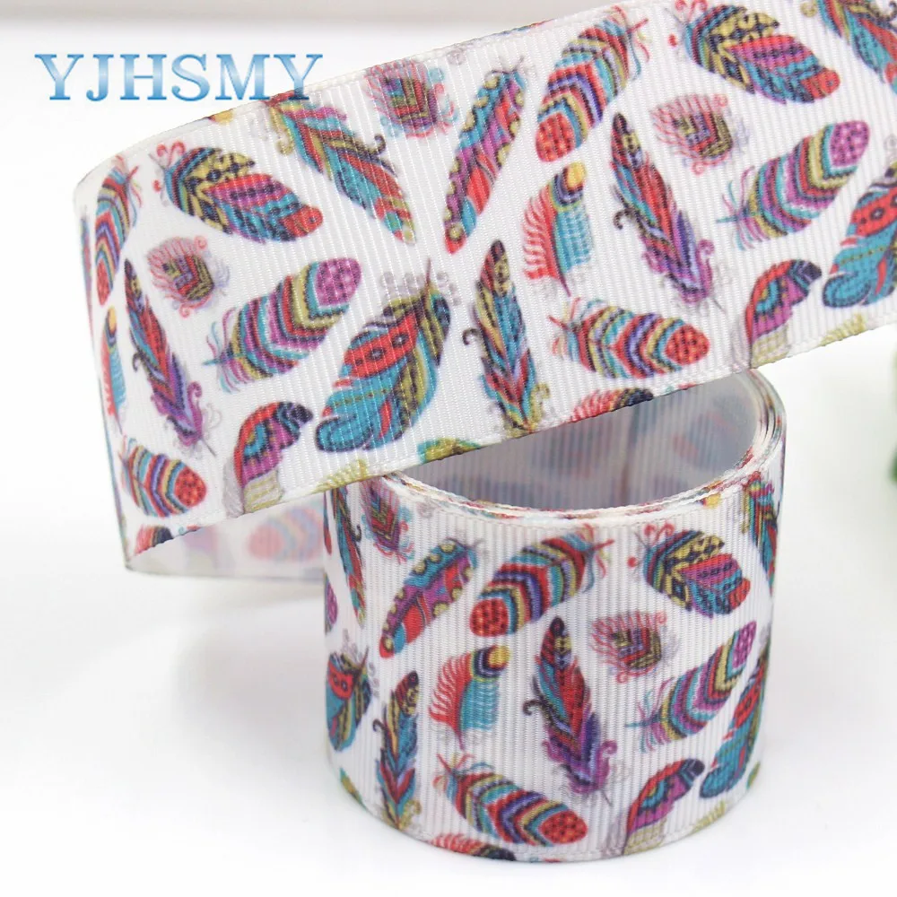 YJHSMY G-18801-749 38 мм 5 ярдов Мультяшные печатные корсажные ленты DIY ручная работа