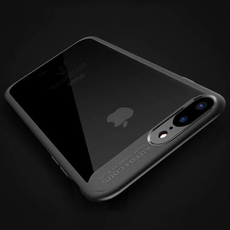 Мягкий край Прозрачный чехол для телефона Apple iPhone 6 Plus 6S плюс 7 8 TPU ультра тонкий