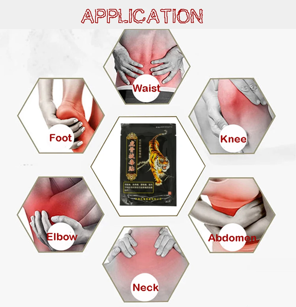 16PCS Tiger Balm Chinese Herbs Medical Plaster For Joint Pain Back Medical patches Curative Plaster kneeling at arthritis Z08059