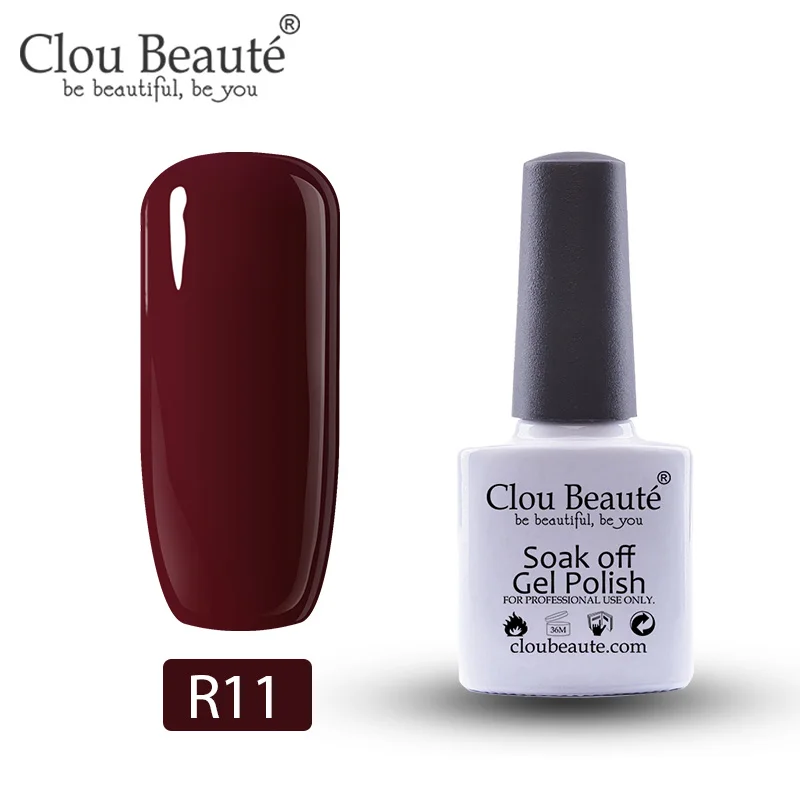 Clou Beaute Red Series Гель-лак для ногтей 10 мл Полупостоянный УФ светодиодный