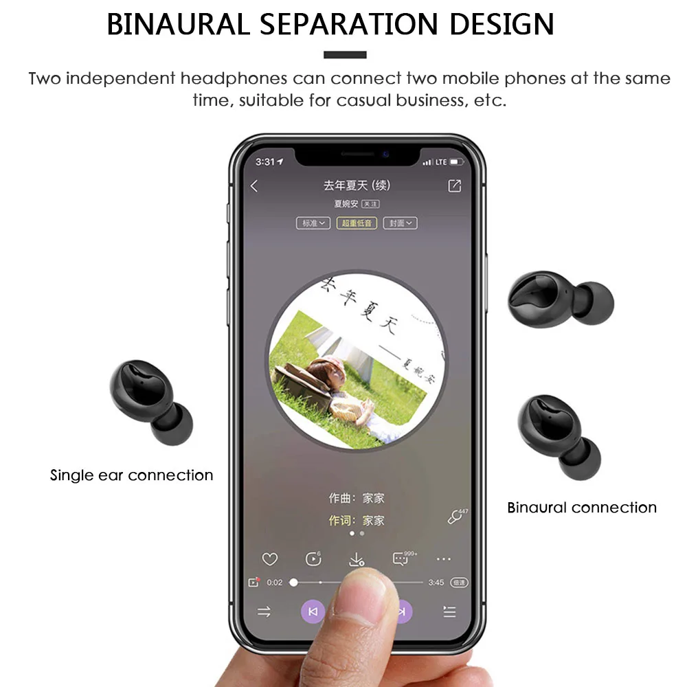 Xi9 TWS, беспроводные наушники Bluetooth 5,0, наушники-вкладыши, Hi-Fi гарнитура, музыкальные наушники для IOS, Android, Audifonos, зарядка для телефона