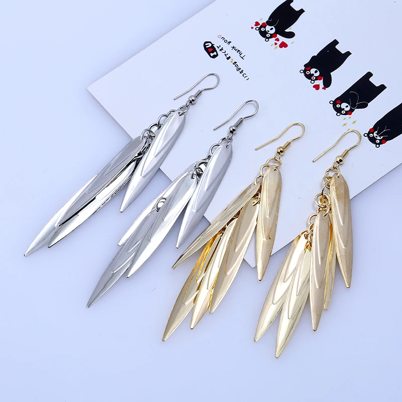 Korean version Style Vintage Long Earrings metal Multi-layered Tassel long For Jewelry 2019 New | Украшения и аксессуары