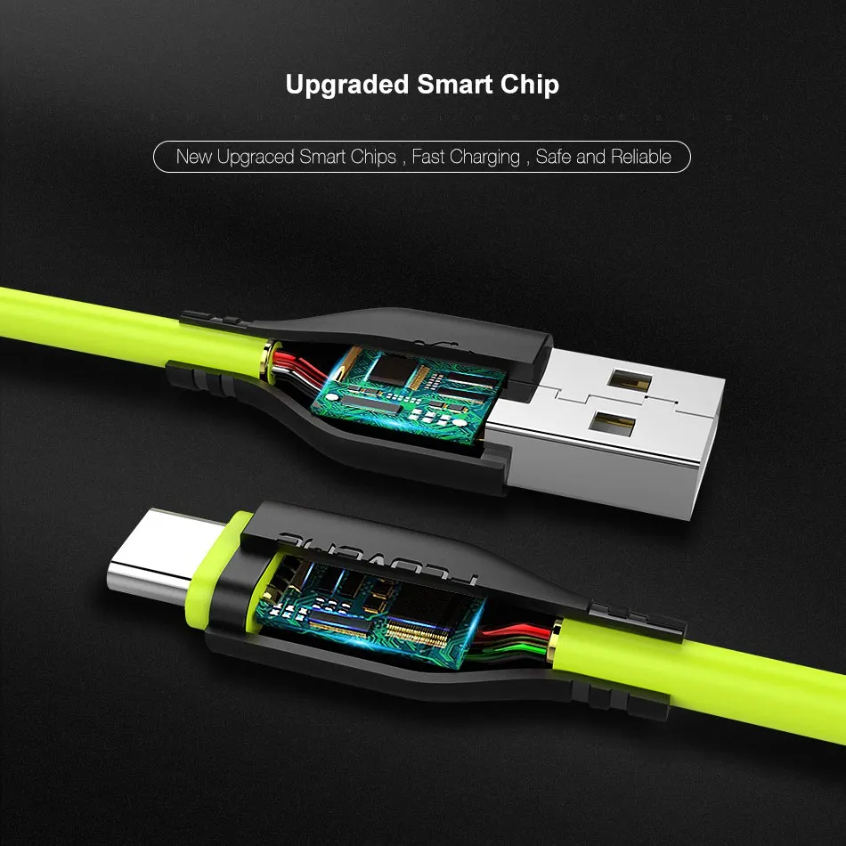 Кабель зарядный FLOVEME USB Type C с поддержкой быстрой зарядки и передачи данных|Кабели