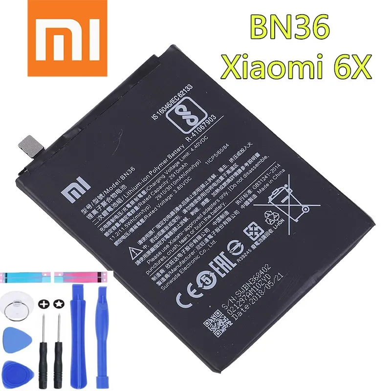 Крепление для спортивной камеры Xiao mi оригинальный Батарея BN36 3010 мА/ч 6X A2 высокое
