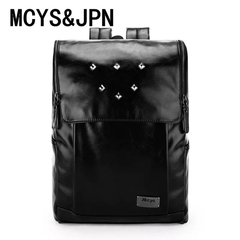 MCYS & JPN Для женщин мужчин из искусственной кожи рюкзак для мужчина bckpack двойная