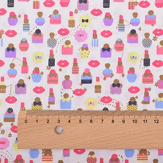 A 1 piece 50x160cm Chainho, Милая Мини-серия с героями мультфильмов, печатная саржевая хлопковая ткань, для шитья своими руками, простыня для детей и малышей, подушка, материал, полметра - Цвет: A 1 piece 50x160cm