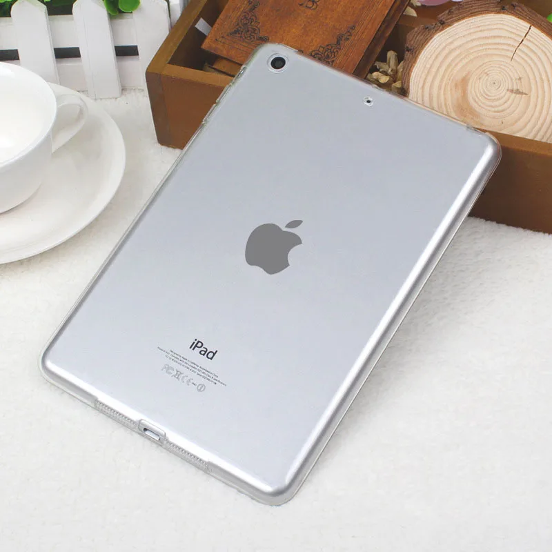Прозрачный цветной чехол для Apple нового iPad 9 7 дюйма 2017 и 2018 прозрачный мягкий