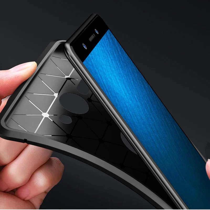 Carbon Fibre Case For Sony Xperia XZ2 XZ 2 Compact H8314 H8324 Rugged Armor Shockproof Soft Rubber Silicone Phone Back Cover | Мобильные