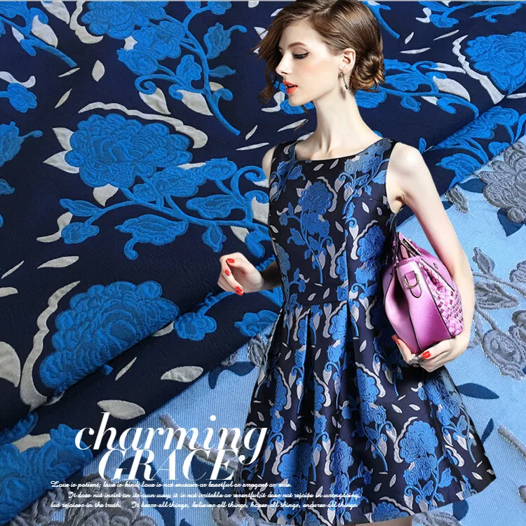 

High grade jacquard garment fabric dress trench cloth fashion cloth GH01