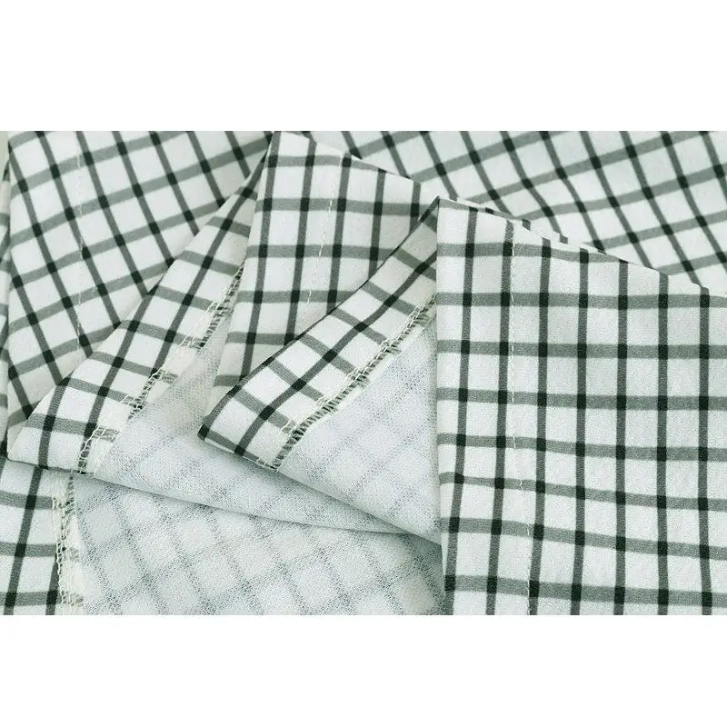 2019 летнее платье женское винтажное шикарное клетчатое Бохо с коротким рукавом