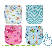 Miababy ткань пеленки/AIO и карман ткань пеленки уголь бамбука внутренняя и вставка из пеньки, подходит для 3-6 месяцев ребенка, Хэллоуин Печать