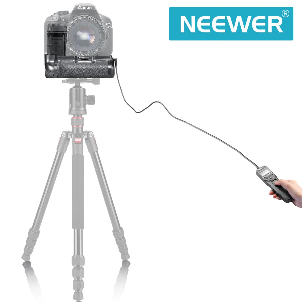 Neewer BG E8 Замена Батарейная ручка + ЖК дисплей Таймер спуска затвора Пульт