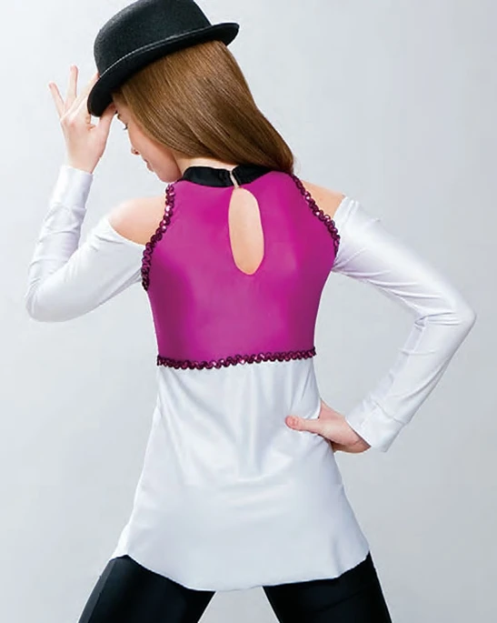 

Children jazz dance performance and long sleeve dance suit
