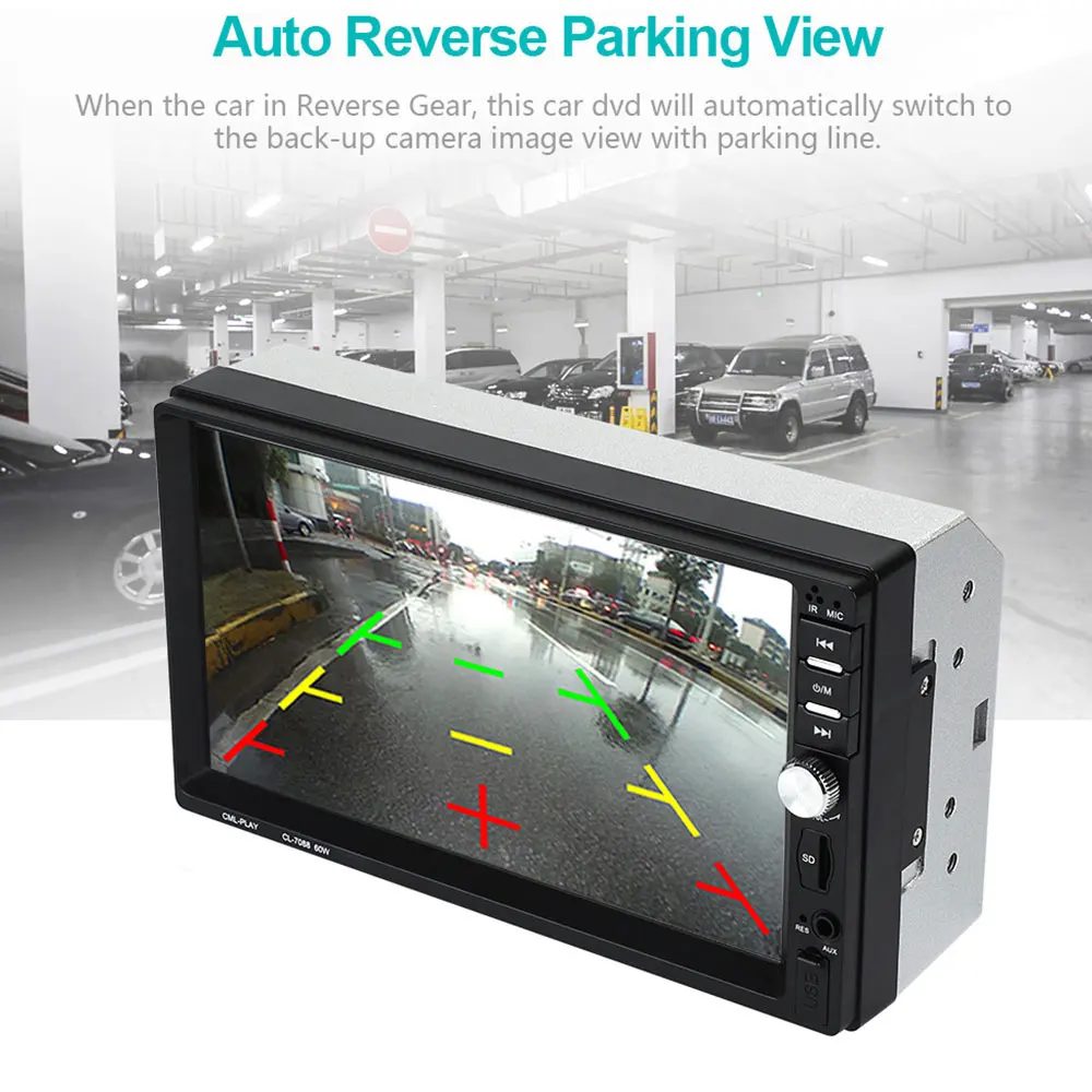 VEHEMO FM/USB/AUX 7 дюймов Автомобильный MP5 плеер Авто автомобиля Smart заднего вида радио|MP4