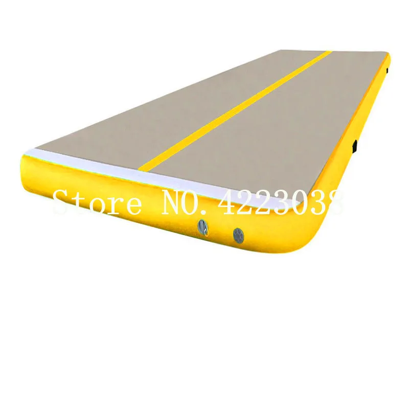 Скидка Гимнастическое оборудование, надувной коврик с воздушным насосом, 6 м/7 м/8 м X 2 м X 0,2 м