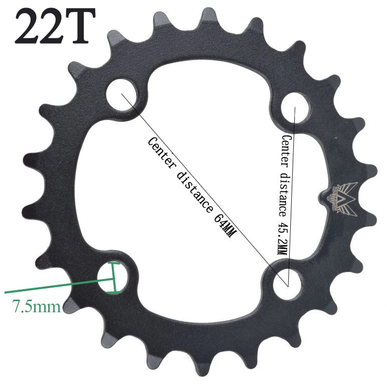 22T 32T 44T MTB горные велосипеды дорожные велосипеды Кривошип полый ремонт коленчатых колец цепные кольца зубной части